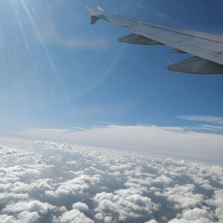 Sun rays on cloud