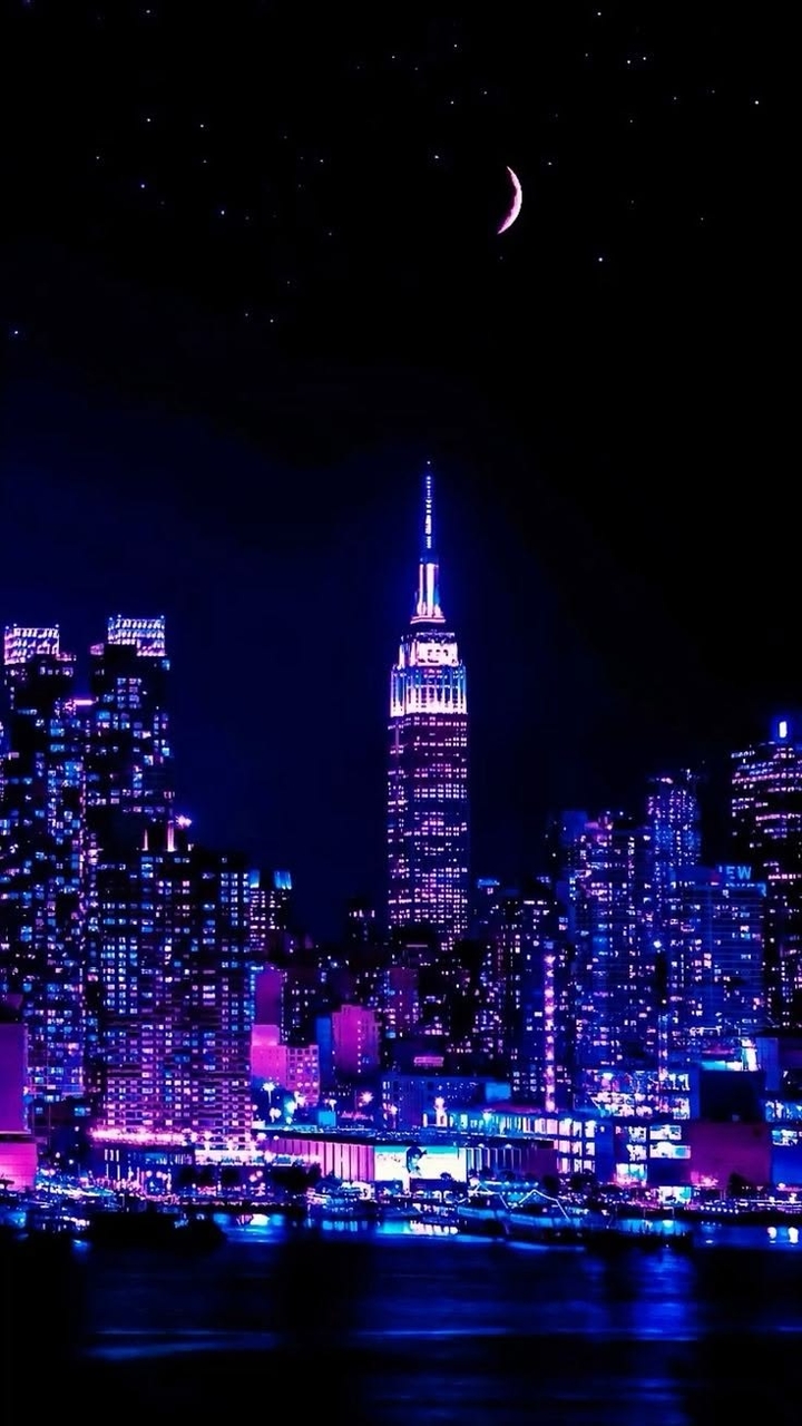 тапети cityscape, Midnight