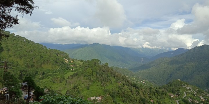 at the top