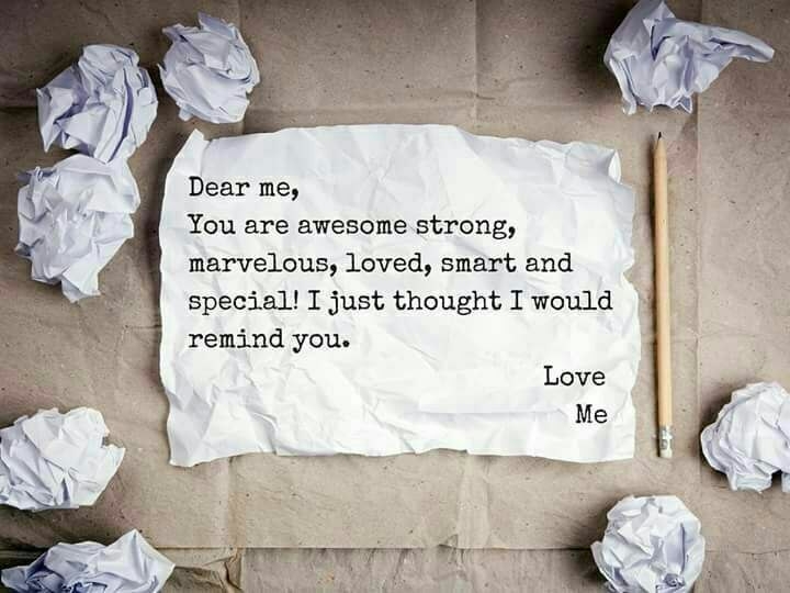A letter to myself!!!! :)
