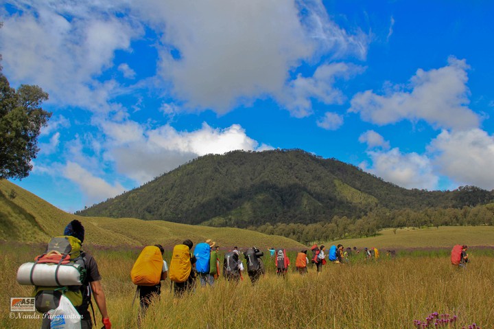 Hiking Semeru Mountain