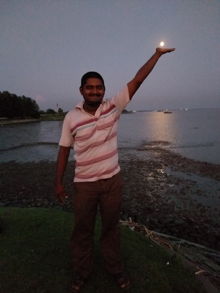 try to caught the moon.