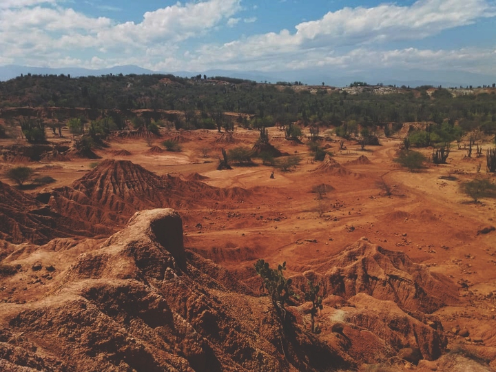 the desert on fire