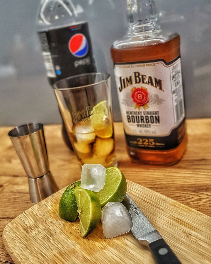 Jim Beam with Lime