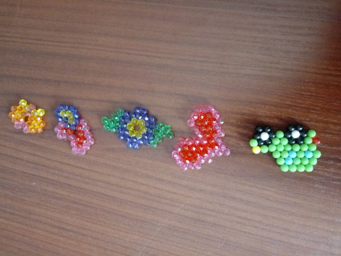 aquabeads pierścionki serce auto