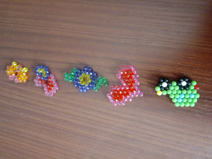 aquabeads pierścionki serce auto
