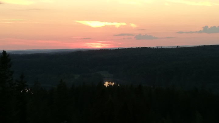 Scenery from a hilltop in Finland