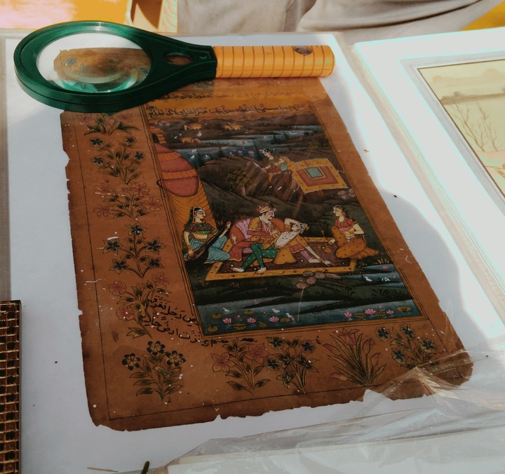 Old pages with art