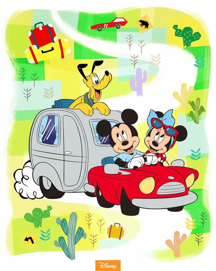 Mickey ,Minnie and Pluto