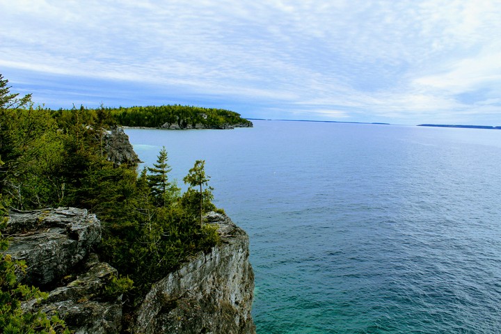 view from hill top