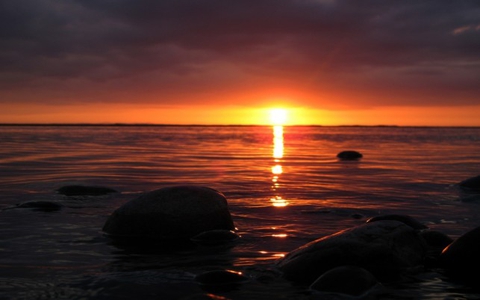 Sunset on the Sea