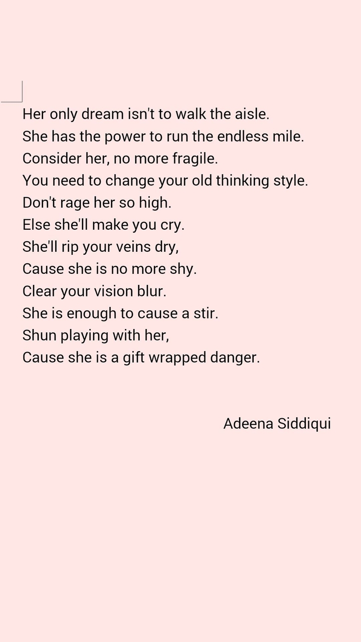 Self Composed Poem
