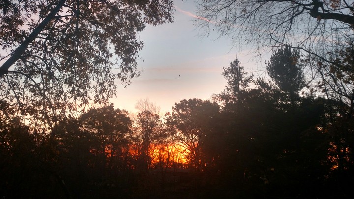 the sun rises again, a minute or two earlier than yesterday
