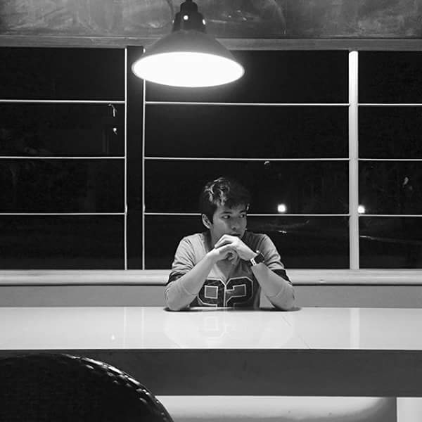 black and white