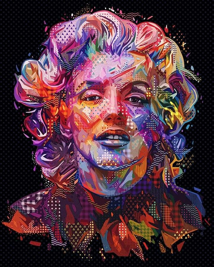 #Monroe #pintura #arte #obra #neon