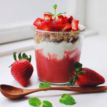 Strawberry yogurt