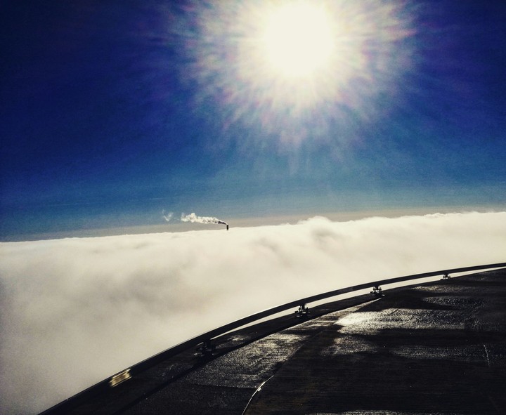 Above the clouds