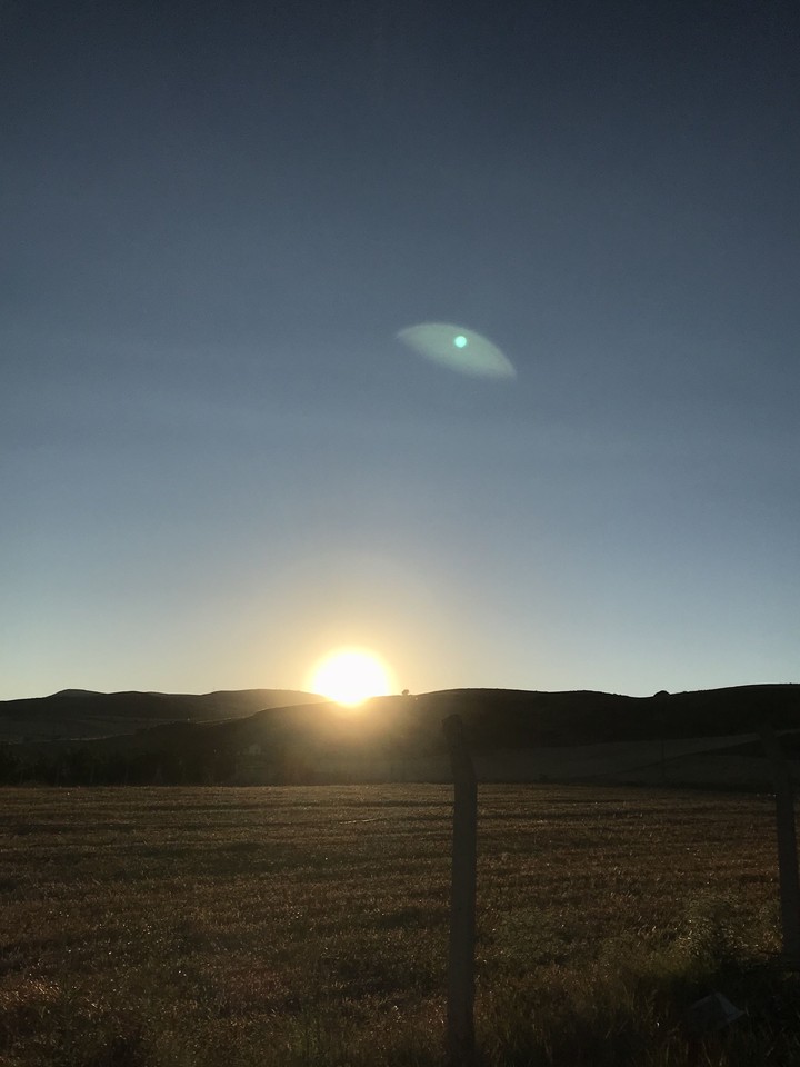 Sunset Over Mountains