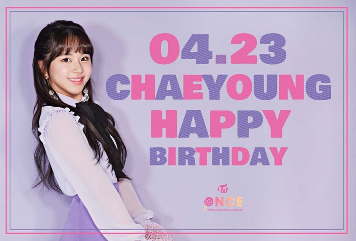 TWICE❤CHAEYOUNG
HAPPY BIRTHDAY