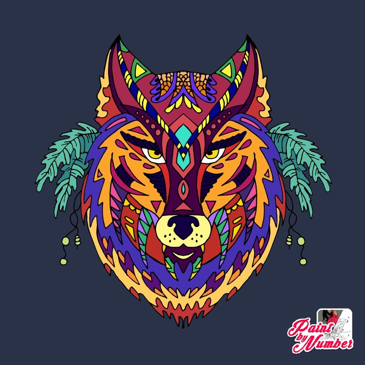rainbow wolf