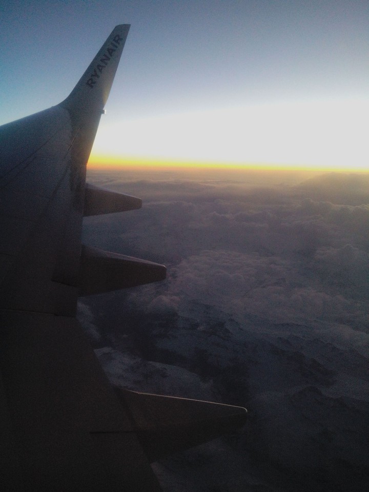 The Alps from a plane