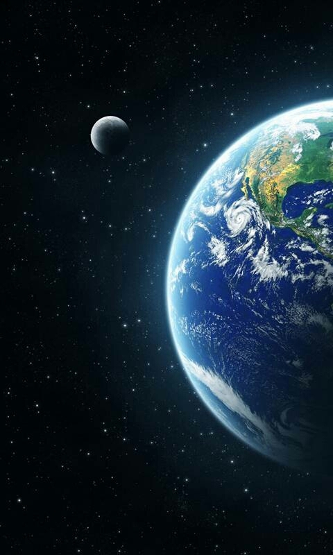 The Earth And The Moon .