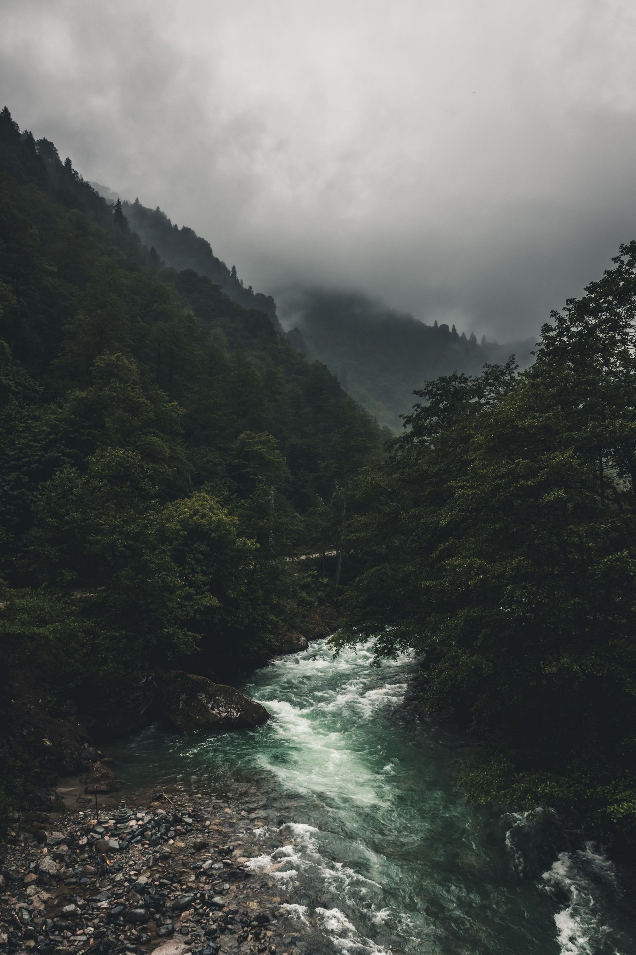 тапети highland, watercourse