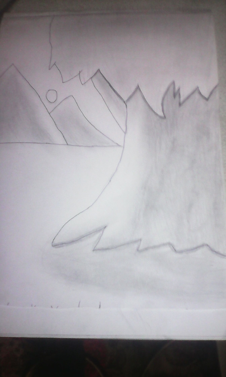Drawing with shadows.