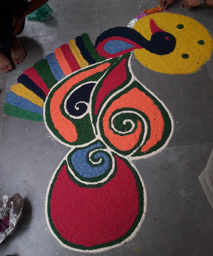wonderful Rangoli Indian art