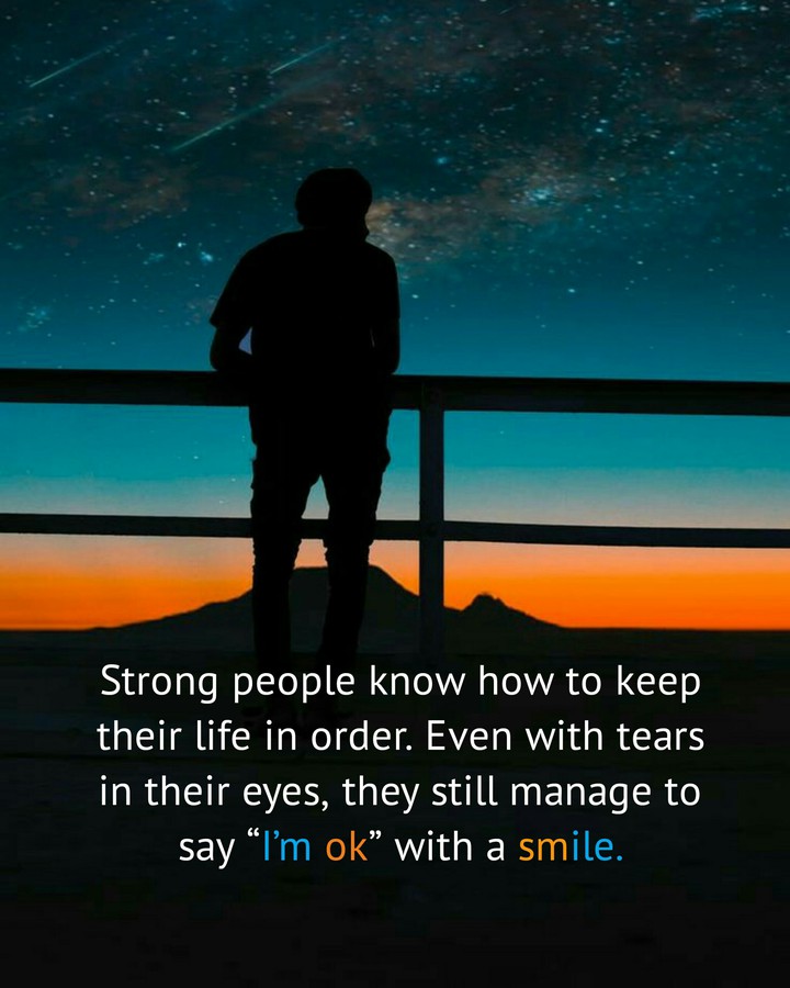 Be strong ?