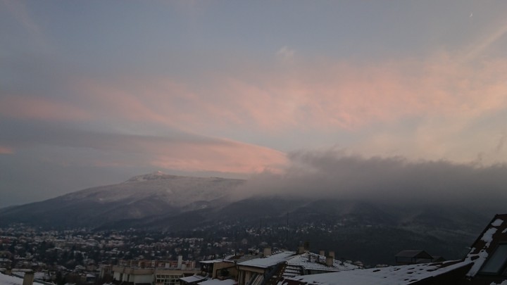 Winter sunset