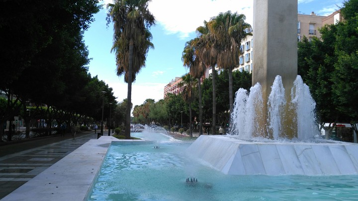 Fuente en la rambla de Almería
