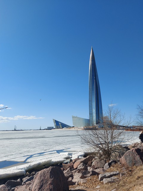 lakhta-center winter spring