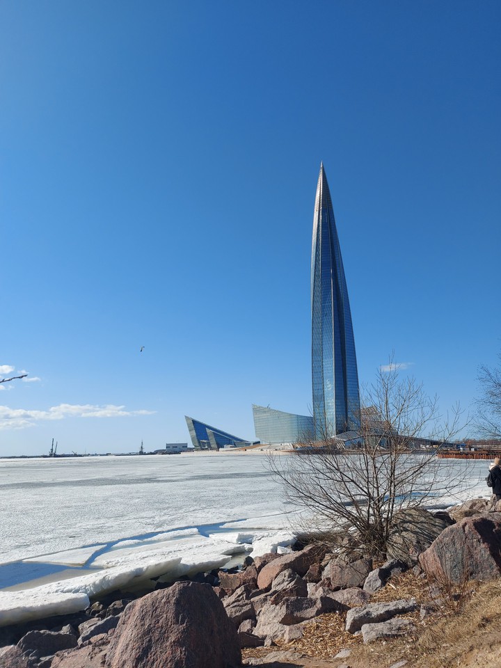 lakhta-center winter spring