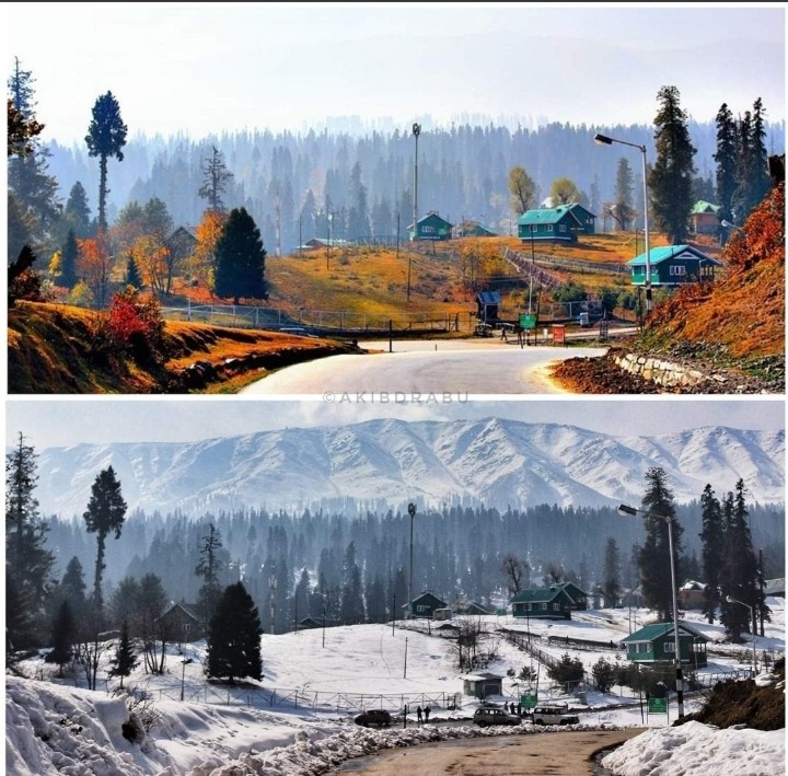 kashmir in summer and winter