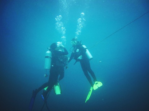 diving