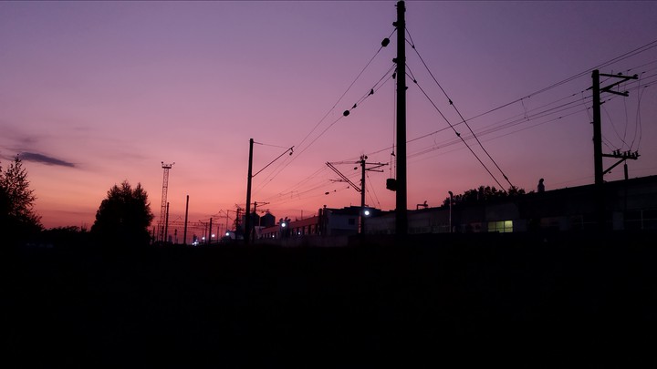 Industrial sunset