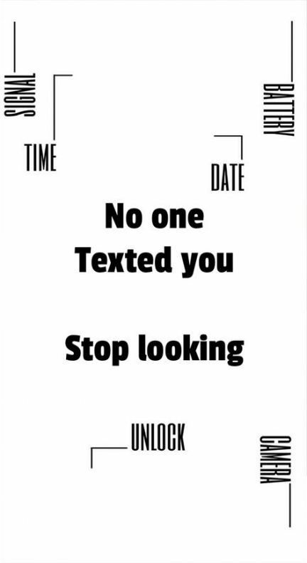 no one texted you!!!
