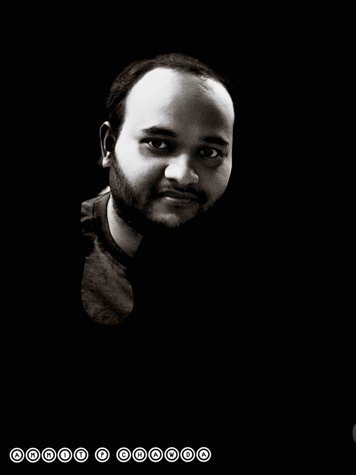 Black and white