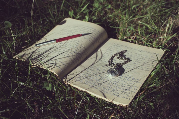 A notebook, a watch, a pen...