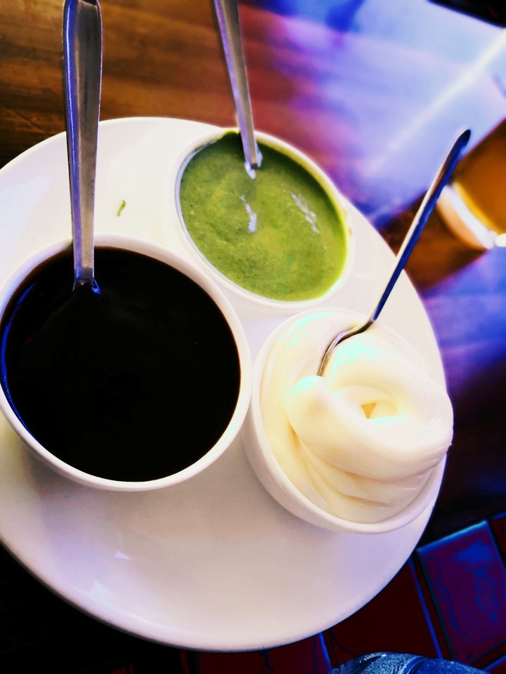 mayo mint and sweet and hot