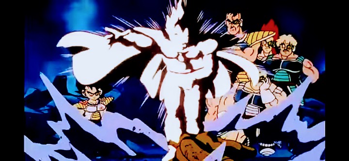 king vegeta destroyed planets with his hand wave !!