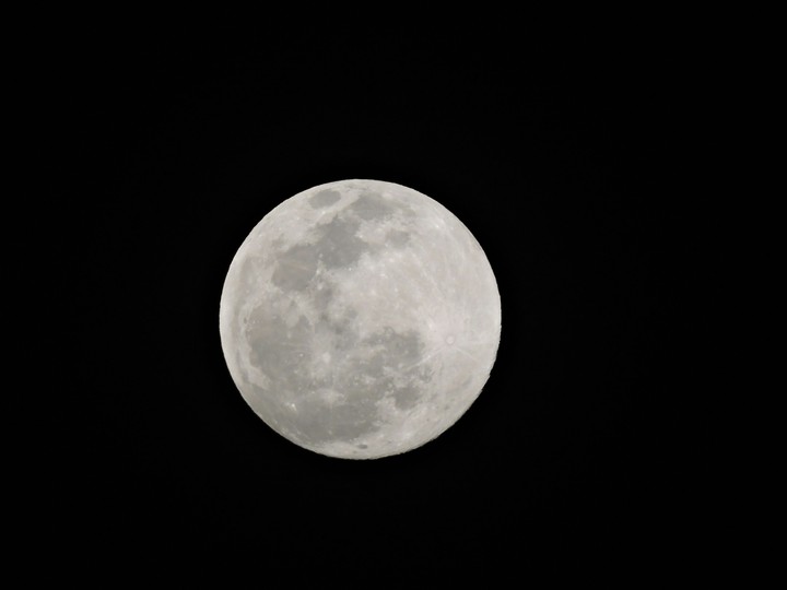 close up moon