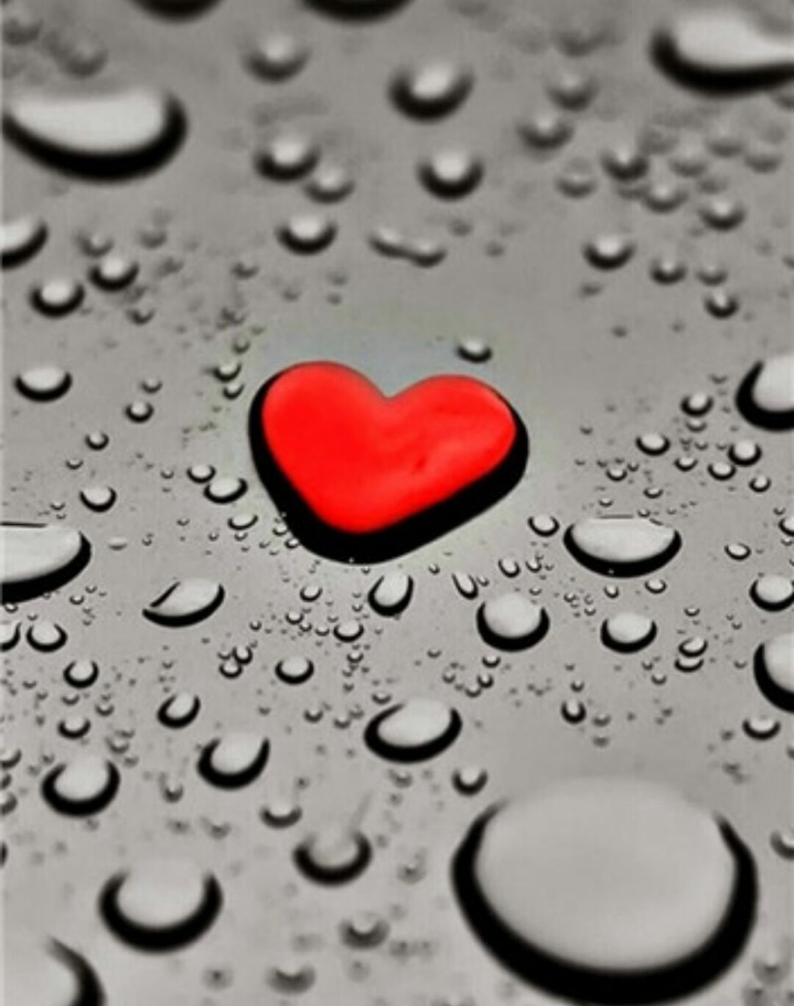 heart and drops