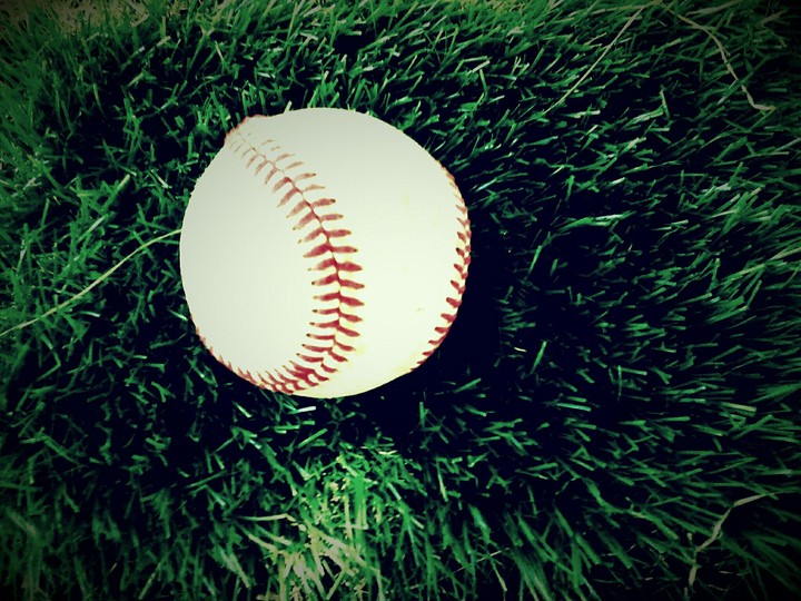 The lone baseball