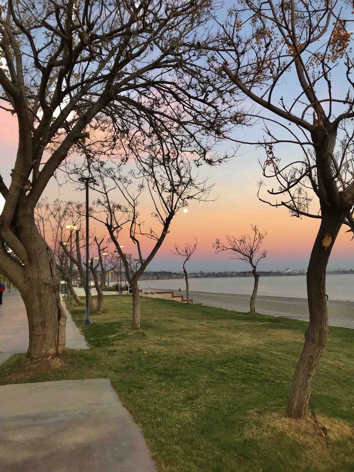sunset and sea
