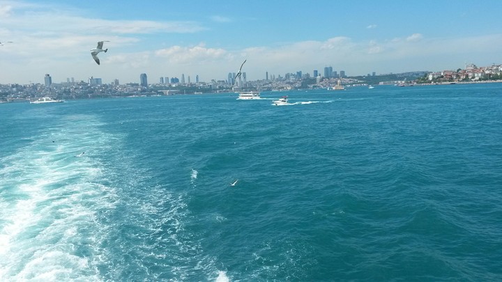 To travel by ferry