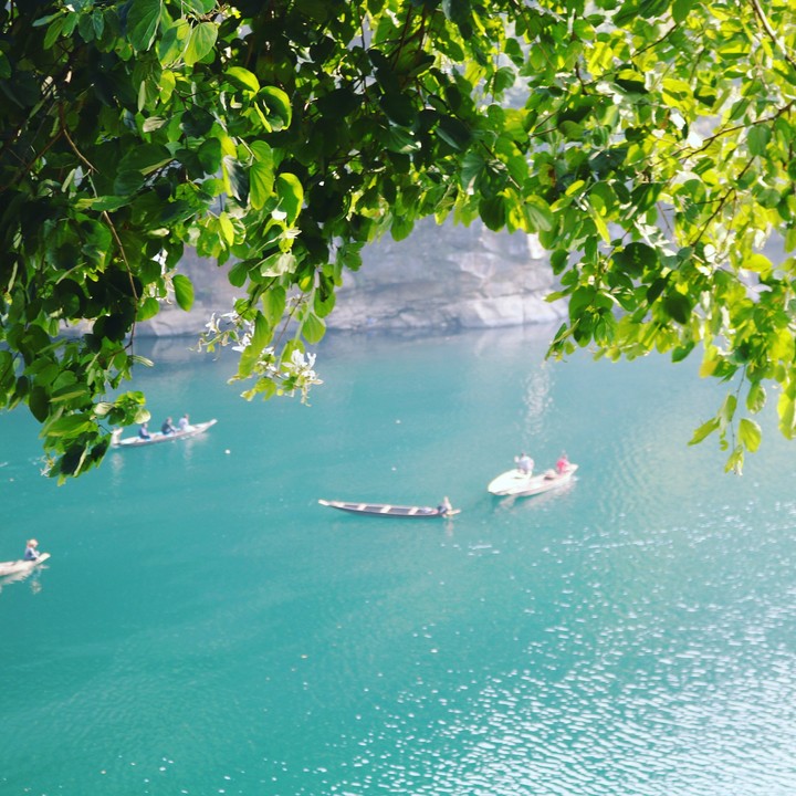 blue water