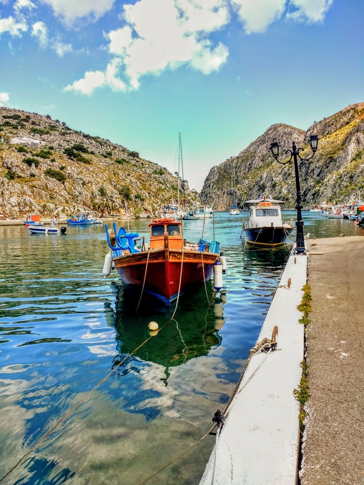 fishboat at the port