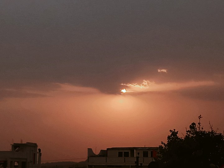 sunset at India